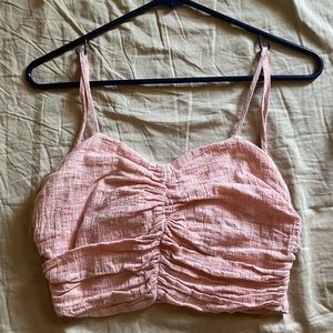 pink/salmon crop top :)